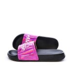 Claquettes rose / noir femme ellesse demi