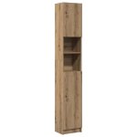 Clarence armoire de rangement pour salle de bain - colonne wc - chne artisanal 32x255x190 cm ll0764 ...
