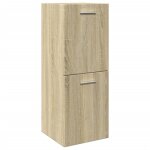 Clarence armoire de rangement pour salle de bain - colonne wc - chne sonoma 30x30x80 cm agglomr ll0849 ...