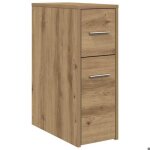 Clarence armoire de rangement pour salle de bain - colonne wc - armoire troite - avec roulettes chne ...