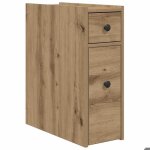 Clarence armoire de rangement pour salle de bain - colonne wc - armoire troite - avec roulettes chne ...