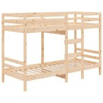 Clarence cadre de lit superpos - lit enfant / 2 places - sans matelas - 90x190 cm bois de pin massif ...