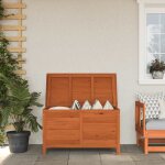 Clarence� coffre / bo�te de stockage jardin - utilisations multiples - 99x495x585 cm - bois massif sapin ...