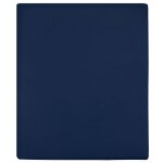 Clarence * drap - housse jersey - solomon - bleu marine 160x200 cm coton &europ54171
