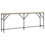 Clarence� table console table dappoint table dentr�e ch�ne sonoma 200x29x75 cm bois ding�nierie ll933 ...
