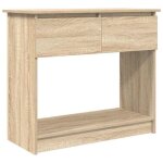 Clarence� table console table dappoint table dentr�e avec tiroirs ch�ne sonoma 855x385x745 cm ll1170