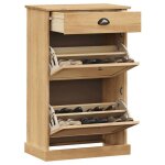 Clarence - top * porte chaussures / armoire � chaussures - vigo 60x35x96 cm - bois massif de pin eu7050 ...