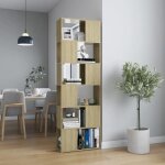 Clarencevitrine salon / porte - livres - biblioth�que - paravent bureau ch�ne sonoma 60x24x186 cm eu556292 ...