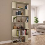 Clarencevitrine salon / porte - livres - biblioth�que - paravent bureau ch�ne sonoma bois ding�nierie ...