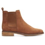 Clarks - clarkdale arlo - bottines en cuir velours marron pour femmes 355