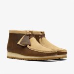 Clarks originals wallabee rb combi bottes en cuir marron pour homme