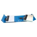 Classeur - arianex - mil - ar 2x2 anneaux - a4 - bleu - balacron sur carton 24 / 10me