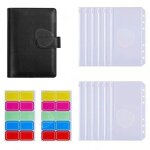 Classeur budget 15 pcs ensemble de manuels classeur carnet sac  fermeture clair argent budget bloc ...