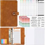 Classeur budget a6 fran�ais enveloppe budget budget planner fran�ais - marron
