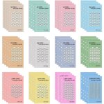 Classeur budget dfis conomie argent (lot de 24) pour pochette plastique a6 papier de recharges pour ...