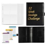 Classeur budg�taire a5 de 52 semaines enveloppe budget set carnet budget pour maison bureau et voyages ...