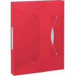Classeur - esselte - 624048 - porte - documents �lastique - a4 - rouge - plastique