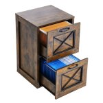 Classeur vertical � 2 tiroirs - vevor - caisson de bureau robuste - avec tringle de suspension r�glable ...