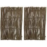 Claustra en noisetier brut lot de 2