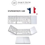 Clavier bluetooth pliable mini portable pour ios android windows