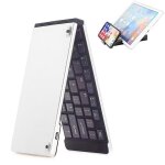 Clavier bluetooth sans fil pliable double mini clavier sans fil pour ios ipad tablette android pc windows ...