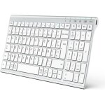 Clavier bluetooth clavier sans fil rechargeable connecter 1  3 appareils azerty mac ipad air pro tablette ...