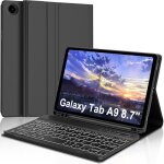 Clavier coque pour samsung galaxy tab a9 8. 7 2023azerty clavier d�tachable bluetooth r�tro - �clair� ...