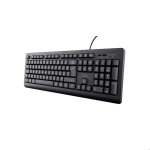 Clavier filaire - trust - taro - azerty fran�ais - r�sistant aux �claboussures - silencieux