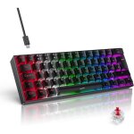 Clavier gamer mecanique - clavier gaming 60 pourcent azerty filaireswitchs rougeled rétroéclairéclavier ... Clavier gamer mecanique - clavier gaming 60 pourcent azerty filaireswitchs rougeled rétroéclairéclavier ...
