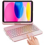 Clavier pour ipad 10�me g�n�ration 360� flip clavier sans fil bluetooth avec multi - touch trackpad & ...