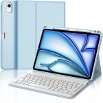 Clavier ipad air 11 pouces 2024 coque clavier ipad air 11 pouces azerty franais tui clavier dtachable ...