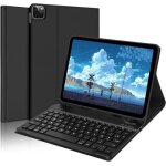 Clavier pour ipad air 5 2022 / air 4 2020 / air 11 pouces 2024 coque pour ipad avec housse de clavier ...
