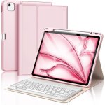 Clavier pour ipad pro 12. 9 6 / 5 / 4 / 3 �me g�n - azerty fran�ais intelligent housse clavier - or rose ...