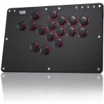 Clavier de jeu de combat arcade stick t16b - turbo et rvb pour ps4 / switch / pc / ps3