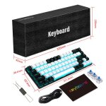 Clavier de jeu filaire r�tro�clairage rgb mini - clavier ultra - compact avec c�ble d�tachable coloris ...