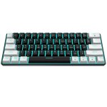 Clavier de jeu m�canique bluetooth / 24 ghz / usb 60 % avec touches pbt rgb rempla�ables � chaud sans ...