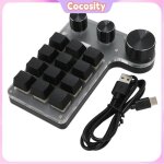 Clavier m�canique 12 touches connexion usb mini clavier macro programmable avec 3 boutons pour le bureau ...