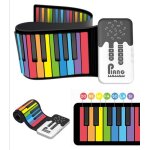 Clavier numrique 49 touches - piano electronique pliable multicolore avec haut - parleur prise usb / ...