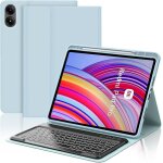 Clavier pour redmi pad pro 12. 1 2024 azerty clavier r�tro�clair� magn�tique d�tachable avec fente pour ...