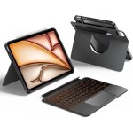 Clavier rotative pour ipad air 11 (m3 / m2) 2025coque magn�tique d�tachable avec clavier pour ipad pro ...