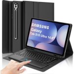 Clavier samsung galaxy tab s10 ultra 14. 6 avec pav� tactile fran�ais azerty coque clavier touchpad d�tachable ...