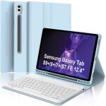 Clavier samsung tab s9 plus avec �tui pour s8 + / s7 + / s7fe 124 coque samsung galaxy tab s9 plus avec ...