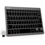 Clavier sans fil 2. 4g mini clavier azerty ultra - mince avec 12 raccourcis multimédias compact clavier ... Clavier sans fil 2. 4g mini clavier azerty ultra - mince avec 12 raccourcis multimédias compact clavier ...