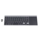 Clavier sans fil 59 touches 24 ghz ultra fin portable avec pav tactile et pav numrique pour ordinateur ...
