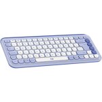 Clavier sans fil - logitech - pop icon - violet - us intl - 85 touches silencieux