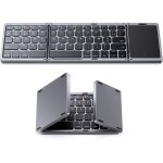Clavier sans fil avec pav� tactileclavier bluetooth pliablemini clavier portable rechargeablemini clavier ...