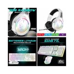 Clavier semi mécanique blanc sans fil wireless rgb pro + souris sans fil rf 2. 4 ghz rgb rainbow 4800dpi ... Clavier semi mécanique blanc sans fil wireless rgb pro + souris sans fil rf 2. 4 ghz rgb rainbow 4800dpi ...