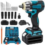 Cle a choc electrique puissante 1200n. m cl� � chocs sans fil 21v sans balais boulonneuse a choc sans ...