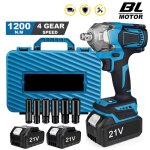 Clé à chocs sans fil 1200 n. m clé à chocs électrique 1 / 2 pouce pour batterie makita 18 v Clé à chocs sans fil 1200 n. m clé à chocs électrique 1 / 2 pouce pour batterie makita 18 v