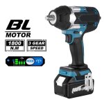 Cl� � chocs sans fil 18 v 1800 n. m couple �lev� cl� � chocs sans balais 1 / 2 cl� � chocs �lectrique ...